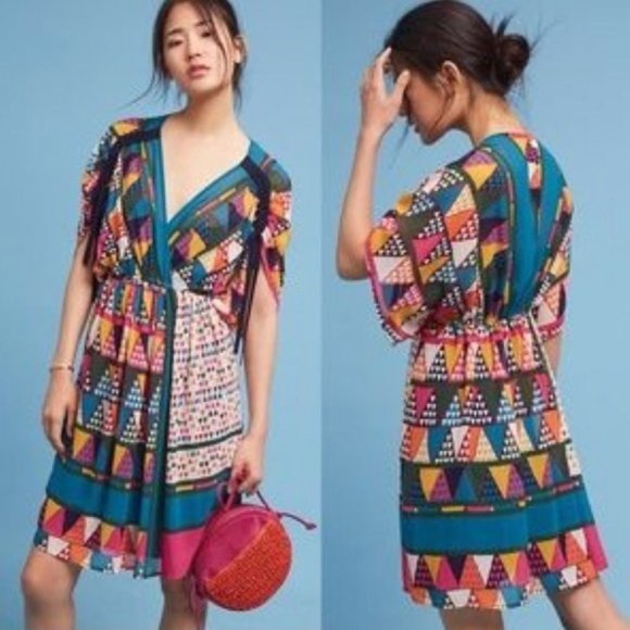Anthropologie Dresses & Skirts - Anthropologie Maeve Geo Printed Dress, Size 2